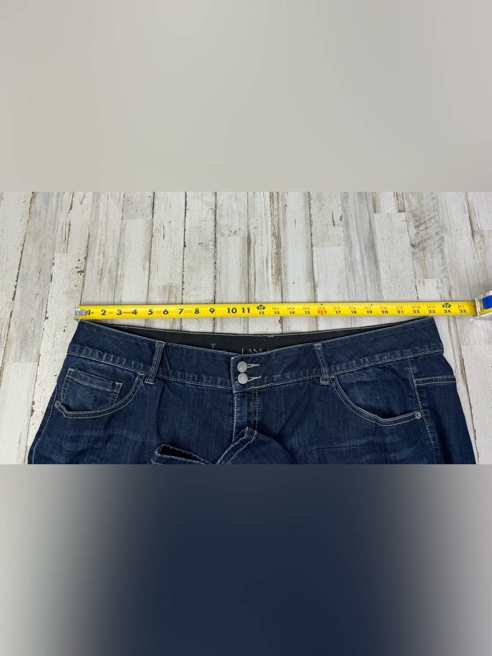 Lane Bryant Womens 26R Straight Leg Jeans Blue Stretch Medium Wash High Rise - Picture 6 of 10